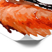 ワイルドライオンアーポップ・アートのト漫画スタイル轟音 ポスター (角)