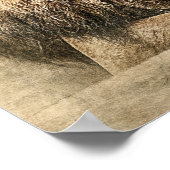 ワイルドライオンサファリジャングルのアートワーク写真ポスター ポスター (角)