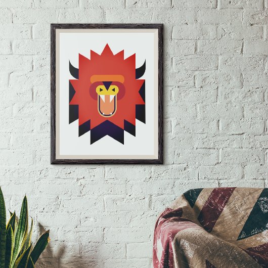 ワイルドライオンマンガアート キャンバスプリント