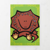 ワイルドライトザードパズルグリーティングカードトリフォールド 三つ折りクリスマスカード (カバー)