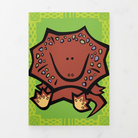 ワイルドライトザードパズルグリーティングカードトリフォールド 三つ折りクリスマスカード (カバー)