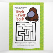 ワイルドライトザードパズルグリーティングカードトリフォールド 三つ折りクリスマスカード (内部中)