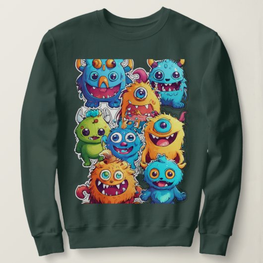 ワイルドライドモンスタートラックティー スウェットシャツ (デザイン正面)