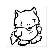 ワイルドライフウルフウッドアートスタンプ ラバースタンプ (インプリント)