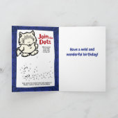 ワイルドライフウルフパズルグリーティングカード カード (内部)