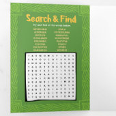 ワイルドライフエクヒドナパズルグリーティングカードトリフォールド 三つ折りクリスマスカード (内部最初)