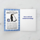 ワイルドライフエンプレペンギンパズルグリーティングカード カード (内部)