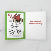 ワイルドライフカンガルーパズルグリーティングカード カード (内部)