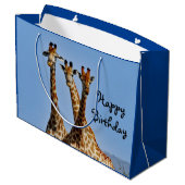 ワイルドライフキラフエルドフォト誕生日 ラージペーパーバッグ (裏面アングル)