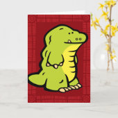 ワイルドライフクロックパズルグリーティングカード カード (黄色い花)