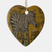 ワイルドライフケニアアフリカサファリゼブラ.png セラミックオーナメント (右)