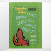 ワイルドライフコカブラパズルグリーティングカードトリフォールド 三つ折りクリスマスカード (内部中)