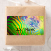 ワイルドライフサイケデリックゼブラ+テキスト ラベル (インサイチュ)