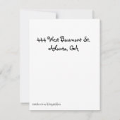 ワイルドライフサファリ誕生日招待状 招待状 (裏面)