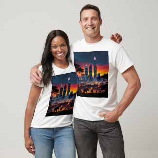 ワイルドライフシティスカイラインサンセットTシャツ Tシャツ