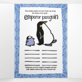 ワイルドライフシールパズルグリーティングカードトリフォールド 三つ折りクリスマスカード (内部中)