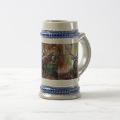 ワイルドライフスタインとジュリー・ウィットラーのアートワーク ビールジョッキ (正面右)
