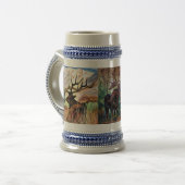 ワイルドライフスタインとジュリー・ウィットラーのアートワーク ビールジョッキ (正面左)
