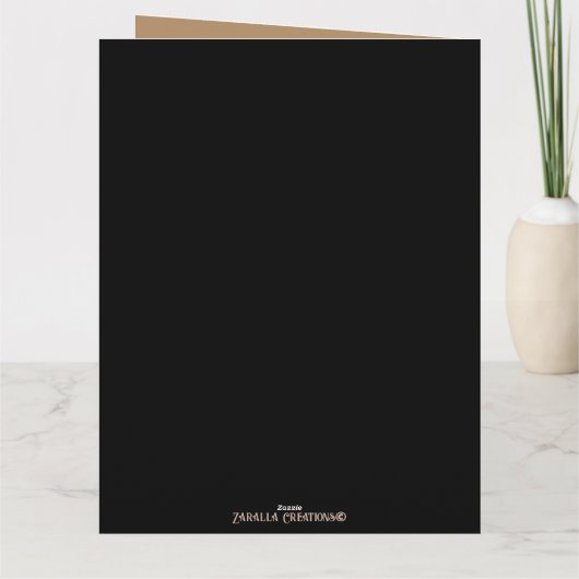 ワイルドライフチルドベアークリスマスクリスマスヴィンテージホリデー カード (裏面)