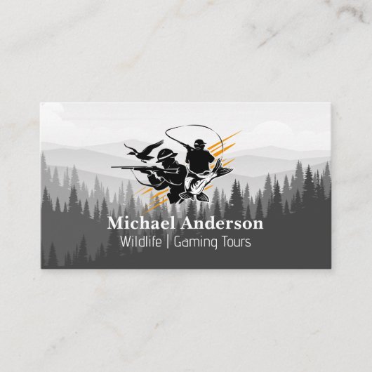 ワイルドライフハンター | フォレストと山 名刺 (正面)