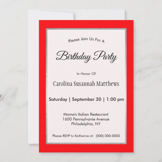 ワイルドライフバルトイーグルアメリカ国旗の写真誕生日 招待状 (裏面)