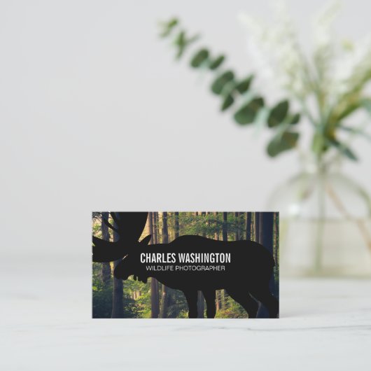 ワイルドライフフォトグラファー | アウトドア 名刺 (スタンド正面)