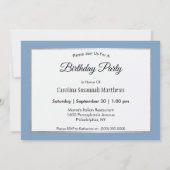 ワイルドライフブラウンペリカンウォーターフォト誕生日 招待状 (裏面)