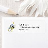 ワイルドライフブルーティットバード差出人住所ラベル ラベル (インサイチュ)