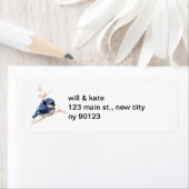 ワイルドライフベビーブルージェイスバード差出人住所ラベル ラベル (インサイチュ)