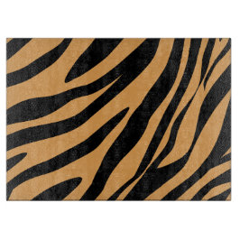 ワイルドライフモダンベンガルタイガーアニマルプリントパターン カッティングボード