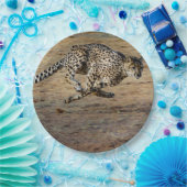 ワイルドライフランニングチータの写真 ペーパープレート (パーティー)