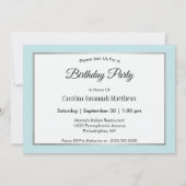 ワイルドライフレッドテイルドホークオータムフォト誕生日 招待状 (裏面)