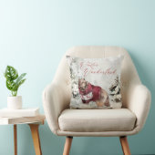 ワイルドライフ素朴ウィンターワンダーランドシーン クッション (椅子)