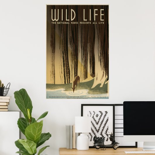 ワイルドライフ ポスター (ホームオフィス)