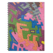 「ワイルドライフ」抽象芸術アート ノートブック (正面)