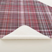 ワイルドラズベリークリムゾンレッドプレイド シェルパブランケット (3/4)