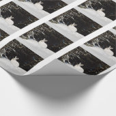 ワイルドラビットインスノークリスマスクリスマスホリデー ラッピングペーパー (角)