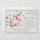 ワイルドラブワイルドフラワーボホフローラブライダルシャワー 招待状 (正面)