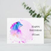 ワイルドラモダンイエレガントオン誕生日 カード (スタンド正面)