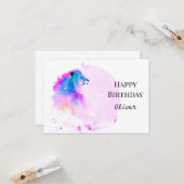 ワイルドラモダンイエレガントオン誕生日 カード (正面/裏面インサイチュ)