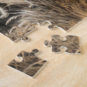 ワイルドランドスケープのワシと狼 ジグソーパズル (側面)