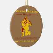 ワイルドランド消防士の喫煙者  セラミックオーナメント (右)