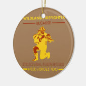 ワイルドランド消防士の喫煙者  セラミックオーナメント (左)