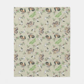 ワイルドランパスホリデーパターン フリースブランケット (正面)