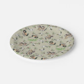 ワイルドランパスホリデーパターン ペーパープレート (アングル)