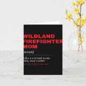 ワイルドラン消防士の母 カード (黄色い花)