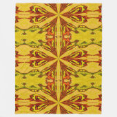 ワイルドリリー2 フリースブランケット (正面)