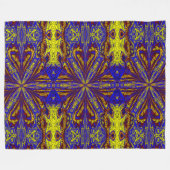 ワイルドリリー9 フリースブランケット (正面(横))