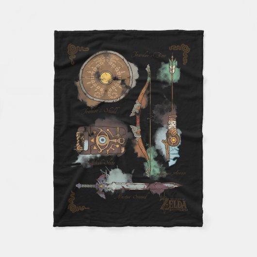 ワイルドリンクインベントリグラフィックの息 フリースブランケット (正面)