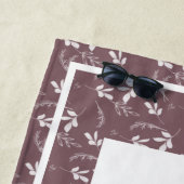 ワイルドリーフドレスモノグラム ビーチタオル (インサイチュ)